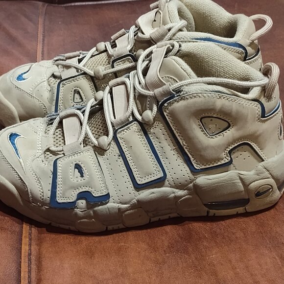 Size 7 - Nike Air More Uptempo GS Limestone Brown Junior Kids Women DQ6200-200 main image 8